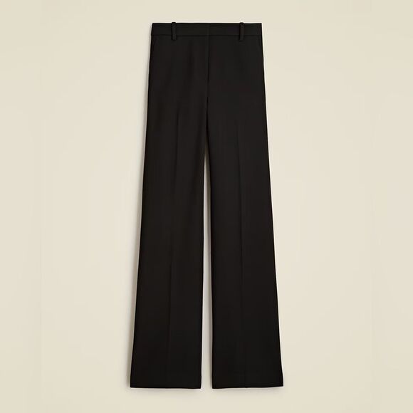 NWT J CREW wide-leg trouser in four-season stretch in BLACK - Picture 9 of 10